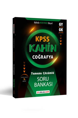 KPSS 2024 Genel Kültür Kahin Coğrafya Tamamı Çözümlü Soru Bankası Dijital Hoca Akademi - Dijital Hoca Akademi