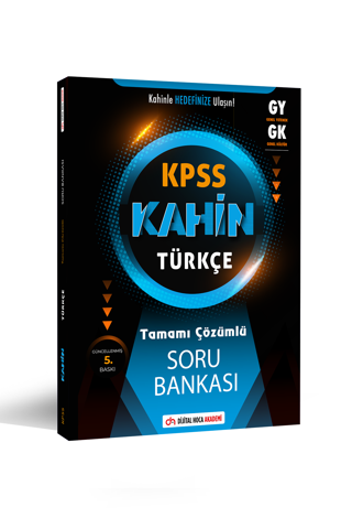 KPSS 2024 Genel Yetenek Kahin Türkçe Tamamı Çözümlü Soru Bankası Dijital Hoca Akademi - Dijital Hoca Akademi