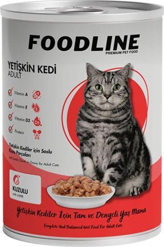 Foodline Kuzu Etli Yetişkin Kedi Konservesi 400 Gr