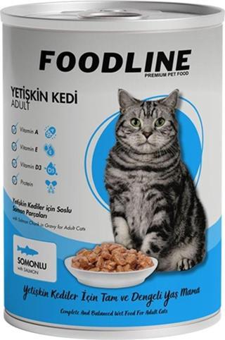 Foodline Somonlu Yetişkin Kedi Konservesi 400 Gr