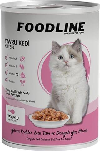 Foodline Tavuklu Yavru Kedi Konservesi 400 Gr