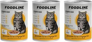 Foodline Tavuklu Yetişkin Kedi Konservesi 400 Gr x 3 Adet