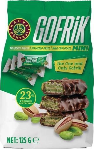 Kahve Dünyası Mini Gofrik Antep Fıstıklı Poşet Çikolata 125 gr