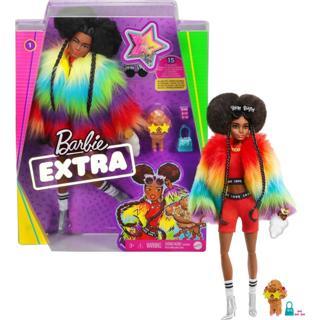 Barbie Extra - Gökkuşağı Renkli Ceketli Bebek GVR04 Lisanslı Ürün