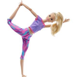 Barbie Sonsuz Hareket Bebeği Sarışın Bebek GXF04 Lisanslı Ürün