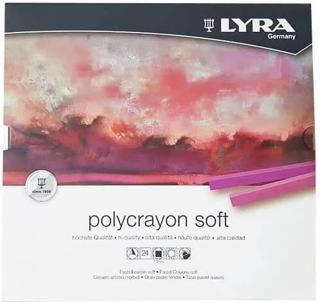 Lyra Polycrayon Soft 24'lü Toz Pastel Boya Ana Renkler / L5651140