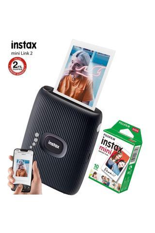 instax mini Link 2 Akıllı Telefon Yazıcısı ve 10’lu Mini Film (mavi)