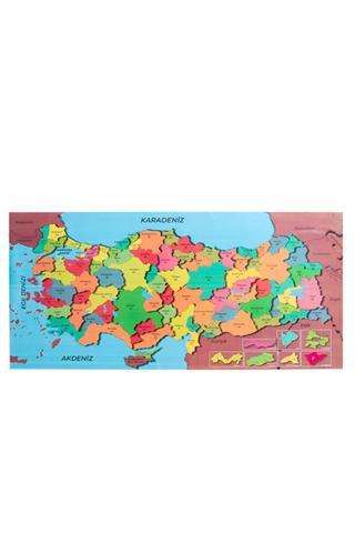 Evbuya Renkli Türkiye Haritası, Kendiliğinden Tutunan, Statik, Yapışkansız Sihirli Akıllı Kağıt Harita