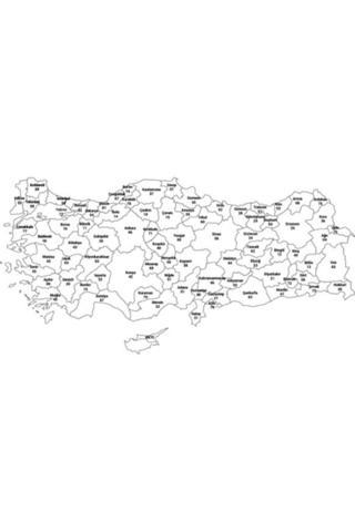 Evbuya Türkiye Il Haritası, Kendiliğinden Tutunan, Statik, Yapışkansız Sihirli Akıllı Kağıt Harita