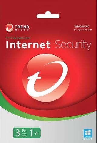 Trendmicro TI00239887D İnternet Securty Titanium 3 Kullanıcı 1 Yıl TR Kutu