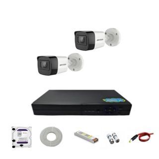 Hikvision 2 Kameralı 4 TB HDD'li Yapay Zekalı Hikvision Güvenlik Kamera Sistemi