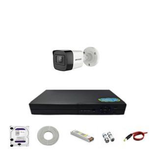 Hikvision 1 Kameralı 4 TB HDD'li Yapay Zekalı Hikvision Güvenlik Kamera Sistemi