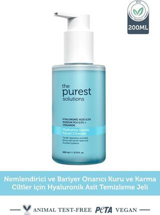 The Purest Solutions Kuru ve Karma Ciltler için Nemlendirici ve Bariyer Onarıcı Temizleme Jeli 200 ml