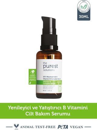 The Purest Solutions Yenileyici Ve Yatıştırıcı B Vitamini Cilt Bakım Serumu 30 Ml (%10 Niacinamide + Provitamin B5)