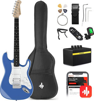 Donner DST-100T Elektro Gitar Seti (Lake Blue)