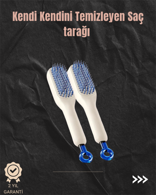 tekno Kendini Temizleyen Hava Yastıklı Saç Tarağı – Düğümsüz Tarama 2026