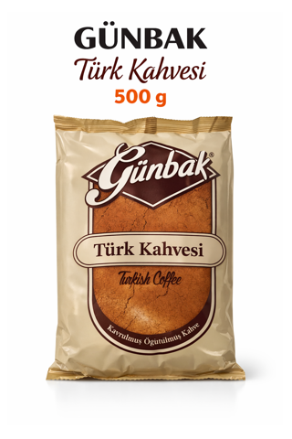 Günbak Türk Kahvesi 500 gr – Geleneksel Kavrulmuş Öğütülmüş Türk Kahvesi