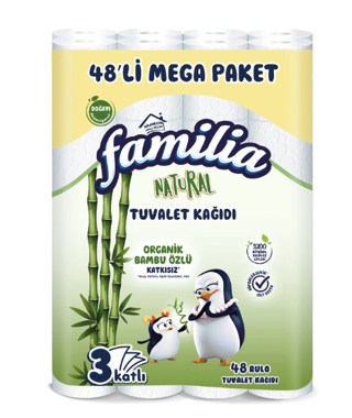 Familia Tuvalet Kağıdı Natural 3 Katlı 48 Li