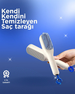Kendini Temizleyen Tarak-Tüm Saç Tiplerine Uygun Kullanım
