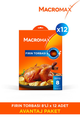Fırın Torbası 25x38 cm Isıya Dayanıklı 12x8 96 Adet