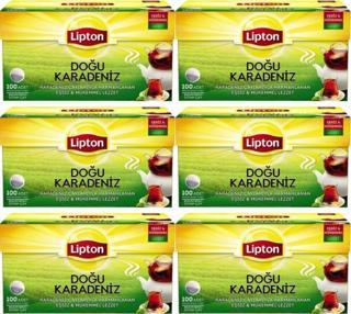 Lipton Doğu Karadeniz Demlik Poşet Çay 100'Lü X 6 Adet