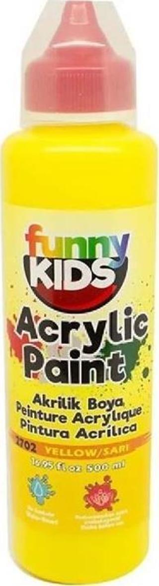 Funny Kids Akrilik Boya Sarı 500 cc