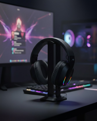 Kanonik Education Kablosuz Oyuncu Kulaklığı RGB Aydınlatmalı Bluetooth Mikrofonlu Gaming Headset