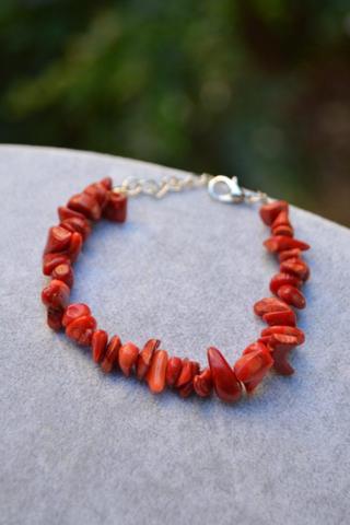 Stoneage Kadın Kırmızı Jewellery Mercan Bileklik Kırmızı