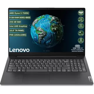 Lenovo V15 G4 Amd Ryzen 5 7520U 8 GB 256 GB SSD 15.6" Fhd Freedos Taşınabilir Bilgisayar 82YU00Q6TX