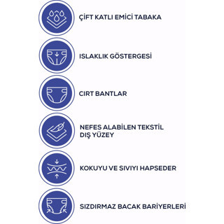 Coverdry Bel Bantlı Hasta Bezi XL-Extra Large Beden 60 Adet