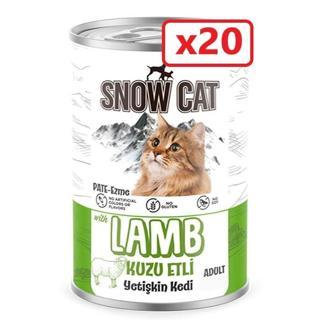 Snow Cat Kuzu Etli Kedi Konserve 400gr-20 Adet
