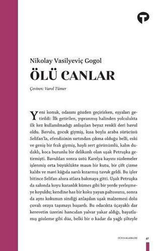 Ölü Canlar - Nikolay Vasilyeviç Gogol - Turkuvaz Kitap
