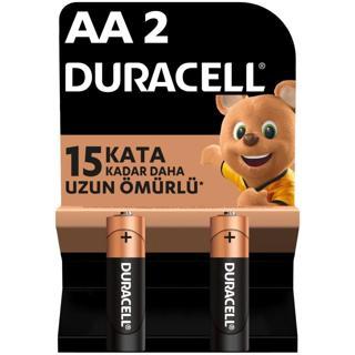 Duracell Alkalin Kalem Pil 2li AA