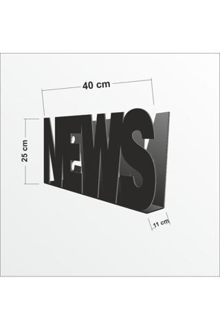 M3Decorium Siyah News Gazetelik Dergilik Broşürlük İnsörtlük Kutu Stand