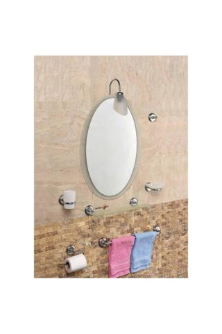 M3Decorium Çift Camlı 8 Parça 63X43Cm Dev Büyük Otel Banyo Cafe Wc Tuvalet Lavabo Üstü Üzeri Boy Aynası Seti