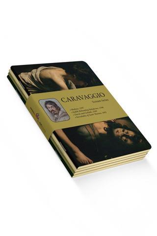 Caravaggio 4'lü Defter Seti 2 - Scream Series - Çizgisiz - 48 Sayfa - 10,5x14cm