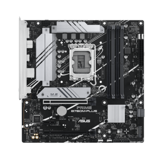 ASUS PRIME B760M-PLUS, 4xDDR5, 2x M.2, HDMI, DP, Type-C, 12-13-14.Nesil, LGA1700 Soket, Anakart