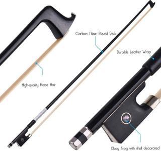 Segah Müzik Karbon Fiber Profesyonel Tam Boy Keman Yayı - 4/4 Carbon Arşe