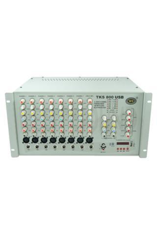 Westsound Tks 800 Ef Usb 8 Kanal Mikserli Stereo Amplifikatör