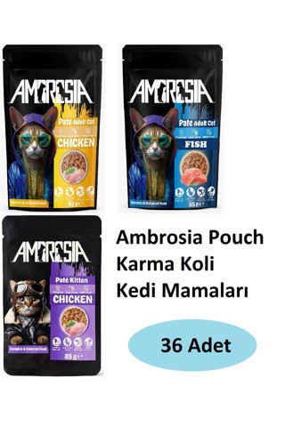 Ambrosia 36'Lı Poch Karma Koli Kedi Maması 05