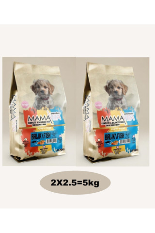 Mamavita Balık Etli Yavru Kuru Köpek Maması 5 Kg (2X2.5)