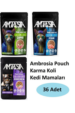 Ambrosia Poch Karma Koli Kedi Maması 36 Adet 01