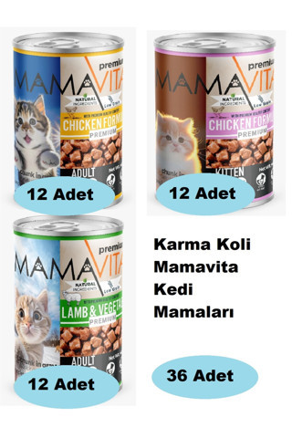 Mamavita Karma Koli Kedi Mamaları 36 Adet 004