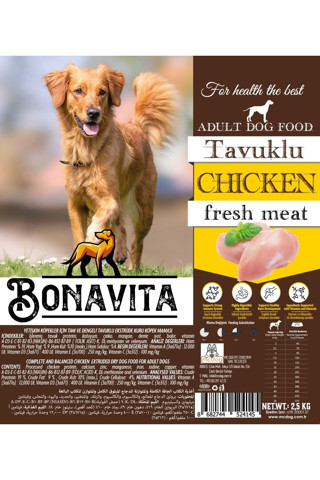 Bonavita Tavuk Etli Köpek Kuru Maması 10 Kg (2.5 Kg X 4 Adet )