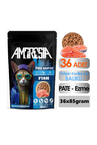 Ambrosia Balık Etli Pouch Yetişkin Kedi Maması 36 Adet