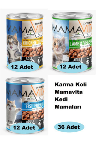 Mamavita Karma Koli Kedi Mamaları 36 Adet 002