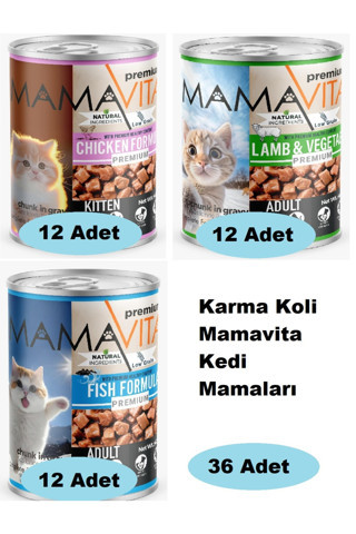 Mamavita Karma Koli Kedi Mamaları 36 Adet 003