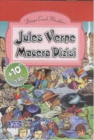Jules Verne Macera Dizisi - 10 Kitap Takım - Jules Verne - Parıltı Yayınları