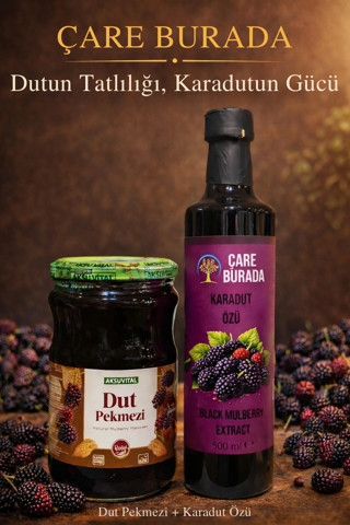 ÇareBurada Vital Dut Pekmezi 800 g + ÇareBurada Karadut Özü 500 ml