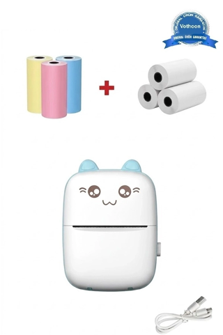 Mini Fotoğraf Yazıcı Kablosuz Etiket Yazıcı Baskı Makinesi Ios Android Uyumlu Termal Printer M